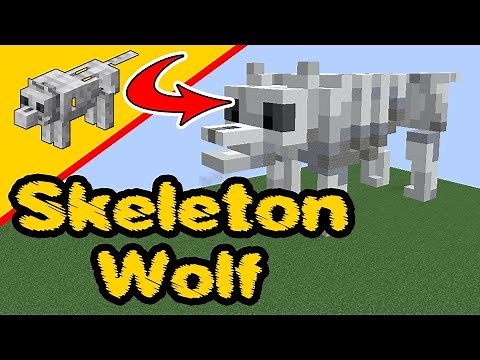 Minecraft Skeleton wolf, Minecraft Earth, Mob Build, Minecraft Statue - PS4, Xbox, Switch, PC,