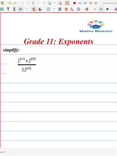 grade 11 exponents#mathematics #mathtutor #tutorial