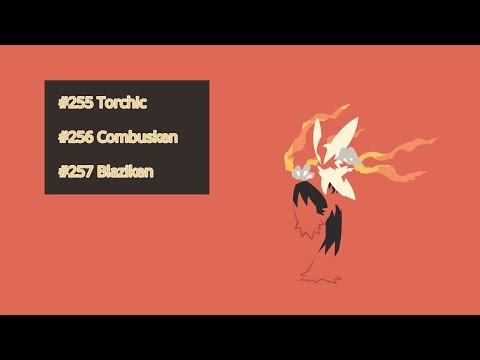 Pokémon Cries Evolution - Torchic | Combusken | Blaziken (Mega)
