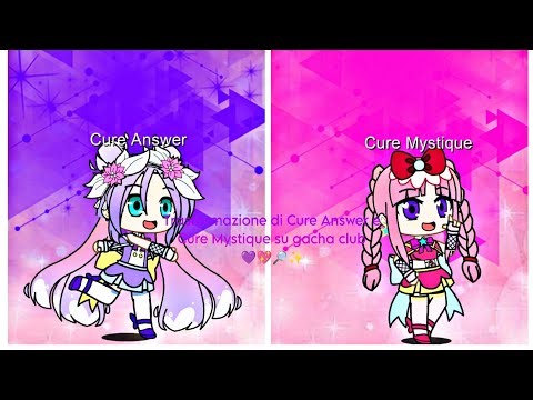 Star Detective Pretty Cure la trasformazione di Cure Answer e Cure Mystique su gacha club💜💖🔎✨
