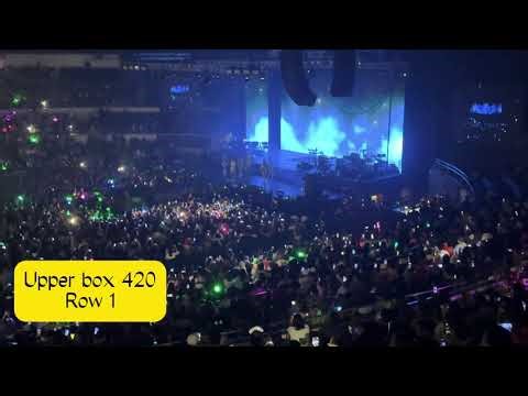 Araneta coliseum upper box 420 row 1