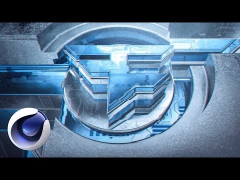 Cinema 4D Abstract BOOLED LOGO Render Tutorial!