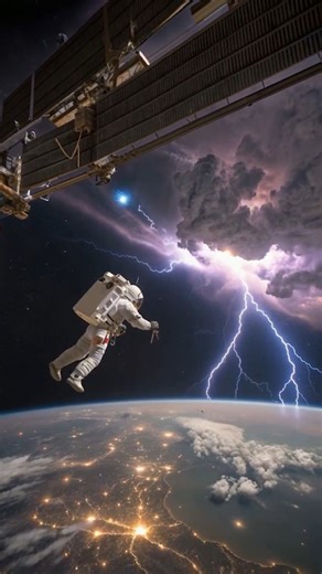 Galaxy Codex ☄️ on Instagram: "Category 5 Hurricane from Space!🌧️😱 The Scariest Spacewalk #Shorts Witness the raw power of nature from 400km above! ⛈️🚀 This AI-generated cinematic short captures a terrifyingly beautiful spacewalk directly over a massive super typhoon. The lightning strikes and the eye of the storm look unreal from the ISS. Would you dare to do a spacewalk in this weather? Let us know in the comments! 👇 --- # Tags for Discovery: #Hurricane, #Spacewalk, #StormChasers, EarthFro