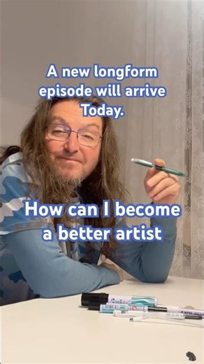 A new longform episode will arrive today. How can I become a better artist. #howtodraw #tutorial