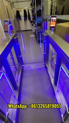 Bewell AUTO AB Speed Gate Turnstile 0.2s Ultra-Fast Access Dual RFID/Face Recognition#ABTurnstile