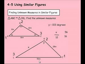 Math 7: 4-5: Using Similar Figures
