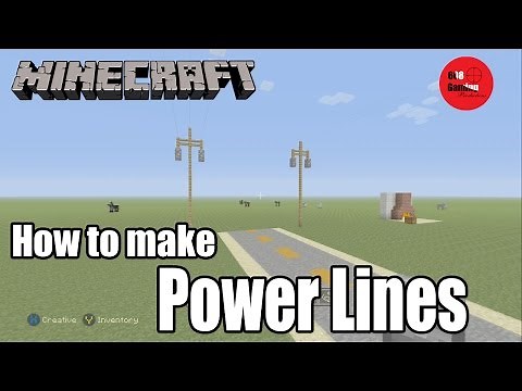 How to Build Power Lines in Minecraft!