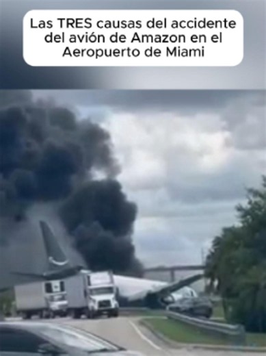 Las TRES causas del accidente del avión de Amazon en el Aeropuerto de Miami. Descubre las verdaderas razones detrás del aparatoso accidente del avión de carga de Amazon Prime Air en el Aeropuerto Internacional de Miami. Tras su llegada desde San Juan, Puerto Rico, el vuelo sufrió un dramático despiste que provocó el cierre total de las pistas. #cubanosenmiami #miami #amazon #aeropuerto #miamidade