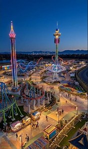 From Dirt to Thrills: The Ultimate Theme Park Transformation! 🎡✨#themepark #adventureland