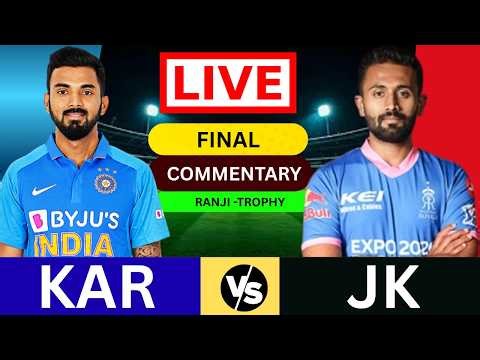 🔴 LIVE: KARNATAKA VS JAMMU KASHMIR| DAY-2 |RANJI TROPHY FINAL 2026|I COMMENTARY|CRICFOOT HINDI