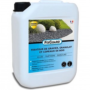 Guard Industrie – Liant fixateur de graviers 5L – Résiste au souffleur de feuilles – Traite 10m² – Efficacité 3 ans – Sans solvant