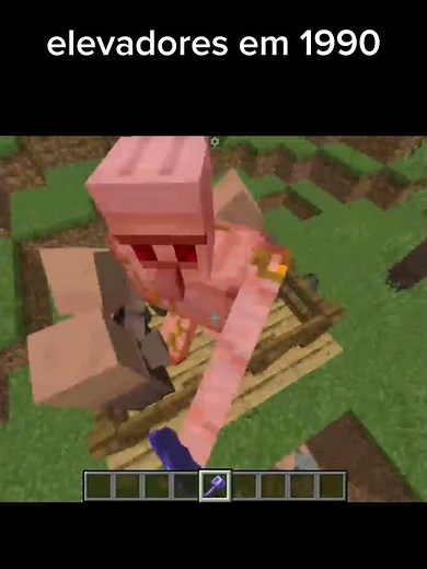 elevadores em 1990 #minecraft #minecraftmemes