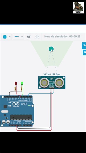 ¡Así funciona un sensor de distancia! #arduino #tinkercad #electronica #Robot #ingenieria #tutorial