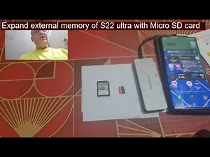 Use micro SD card with Samsung S22 ultra to transfer 4K & 8K video.