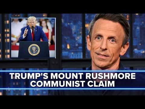 Trump Claims Communists Want to "Blow Up" Mount Rushmore