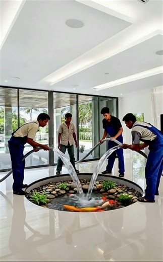 Pond Inside the Floor 🤯 #Shorts