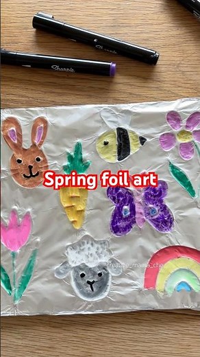 Easy Foil Art for Kids ✨ So Satisfying!
