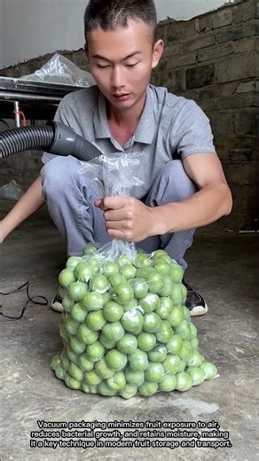 Vacuum packaging fresh fruits to keep them fresh longer