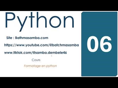 cours de python 2026 le formatage