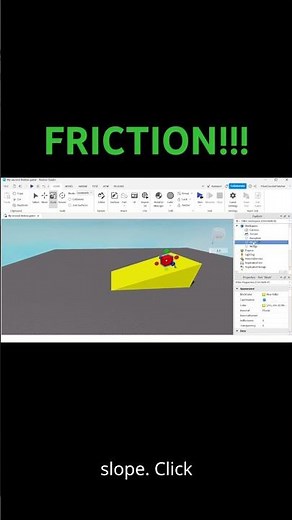 Custom Friction Properties | Quick Scripting Tutorial #roblox #robloxstudio #robloxscripting