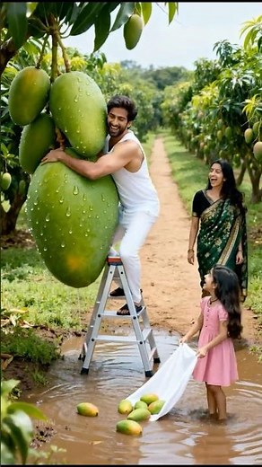 Delicious Giant Mango with Red Chili Salt #shorts