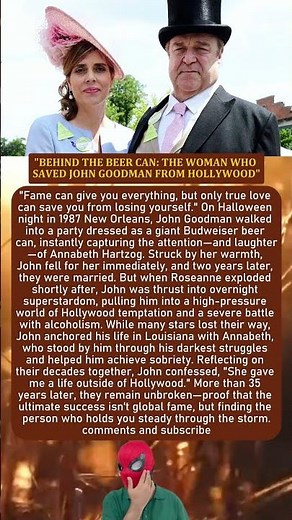 "BEHIND THE BEER CAN: THE WOMAN WHO SAVED JOHN GOODMAN FROM HOLLYWOOD"