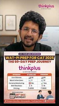 Watch till end ! ACE your MBA Interview 🎯 | WAT–PI Prep for CAT 2025