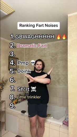 Ranking Fart Noises