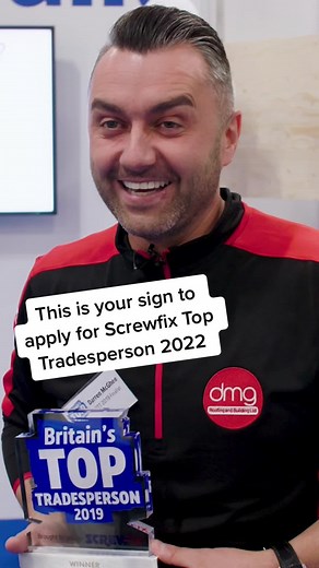 Apply online now at www.screwfix.com/stt #Screwfix