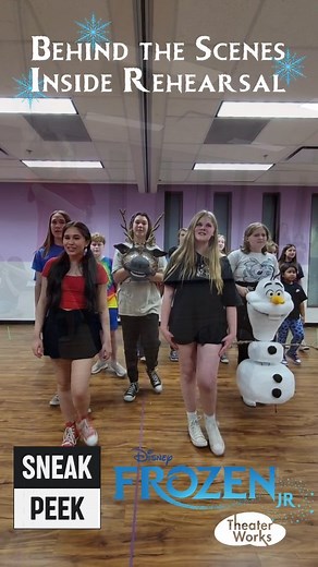 1.9K views · 23 reactions | Behind the Scenes Rehearsal Footage of Frozen Jr. at TheaterWorks!!! The show opens May 10th, get your tickets today before they sell out! Tickets at www.theaterworks.org or 623-815-7930. #theaterworksaz #frozen #frozenjr #elsa #anna #olaf #sven #kristoff #letitgo #peoriaaz #peoriaazarts #peoriaarizona #phoenix #phoenixarizona #phoenixaz #musicaltheatre #musicaltheater | TheaterWorks | Facebook