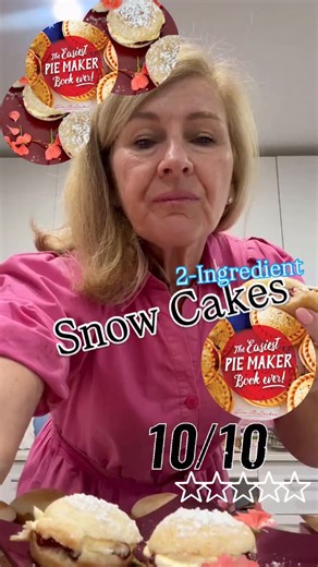 5.6K views · 230 reactions | 2-Ingredient SNOW CAKES made in your PiE MAKER - 10/10 - AMAZINGLight, fluffy, delicious #4ingredients #pies #piemaker #easyrecipes | 4 Ingredients | Facebook