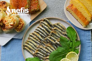 Çift Hazneli Airfryer’da Mısır Ekmeği & Hamsi / Sebzeli Omlet & Peynirli Dilim Börek