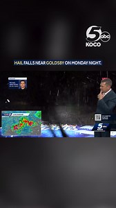 23K views · 128 reactions | ⛈ KOCO 5 Field Meteorologist Michael Armstrong and First Alert Storm Command captured the moments hail fell near Goldsby. MORE: https://shorturl.at/fluNR | KOCO 5 News | Facebook