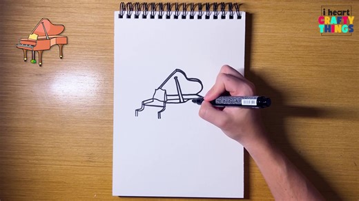 🎹✨ Not just black and white this piano sketch will make your creativity sing! Kids and beginners can draw an elegant piano in just 6 easy steps 🖊️ 👉 Start your masterpiece here: https://buff.ly/zcu7tY3 #PianoDrawing #DrawAPiano #MusicDrawing #EasyDrawingForKids #StepByStepDrawing #CreativeKids #ArtTutorialForKids | I Heart Crafty Things