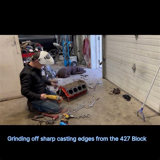 1969 SS Chevelle Rescue BIG BLOCK 427 cid BLOCK GRINDING MORE BIG BLOCK PREP