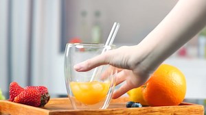 Glass Straws Drinking Reusable Colorful 19 Pack,Size 8.5''x10MM,8.5''x8MM and 6''x10MM,Glass Straws Shatter Resistant Including 10 Straight and 5 Bent with 4 Brushes,Reusable Straw for Cocktail