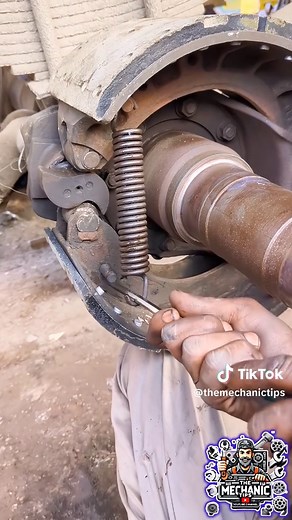 Truck Brake Shoe Spring Installation Guide