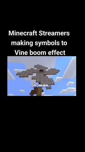 Minecraft Streamers Create Vine Boom Symbols | Fun Meme Moments