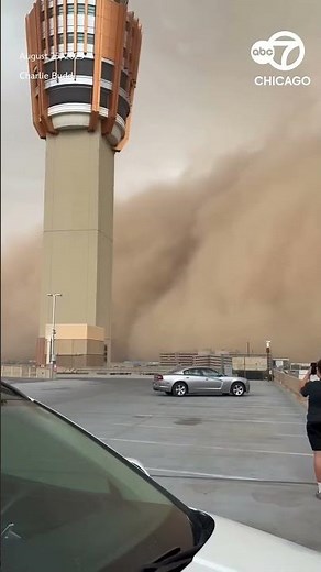 Arizona Dust Storm at Phoenix Sky Harbor International Airport