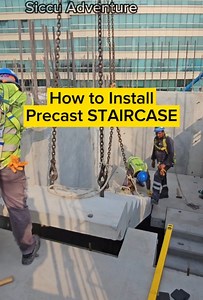 How to Install Precast Staircase.. Sobrang bilis talaga ang precast mga kahasang... Four story na staircase isang araw lang #siccuadventure #construction #engineering #precast | SICcu Adventure