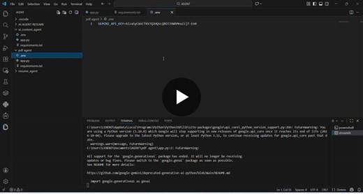 Streamlit AI Agent for PDF Q A with Gemini AI | Tejaswini Prakerla posted on the topic | LinkedIn