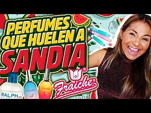 Fresh perfumes with watermelon