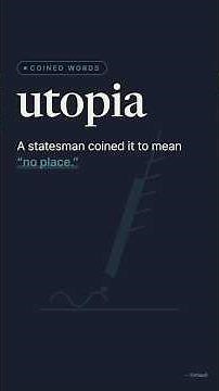 utopia — The word for paradise that literally means 'no place' | Verbault #shorts