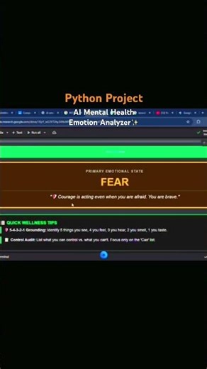 1st Python Project: AI Emotion Analyzer #Python #AI