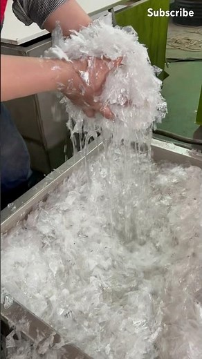 Amazing drying pelletizing process for high moisture plastic films #machine #technology #recycling