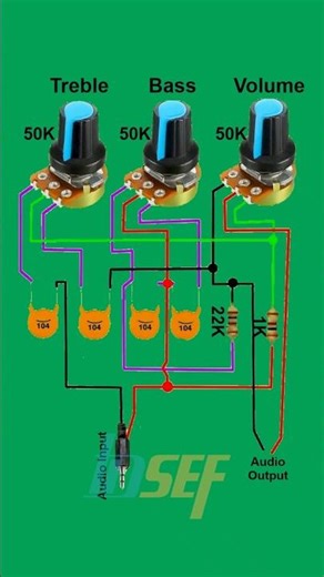 Simple Tone Control Circuit #soundhoreg #allaudio #sound #tone #tonecontrol #speaker