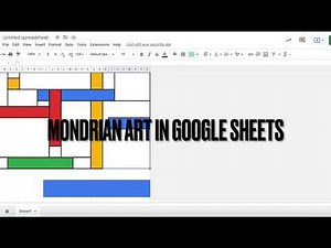 MONDRIAN ART IN GOOGLE SHEETS