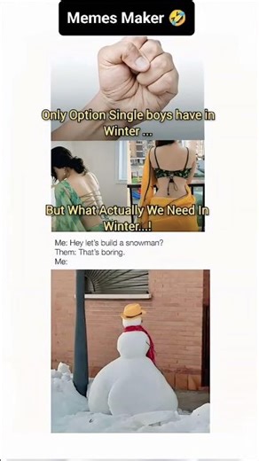 Winter Knows You’re Single… and It’s Brutal ❄️😂 #viral #funny #memes #usa #comedy