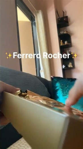 Unpacking my fav chocolate ✨🌸....#ferrero_rocher #asmr