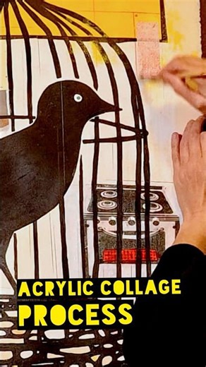 Mixed Media Process | Artist Uses Color Pencils To Unite Elements